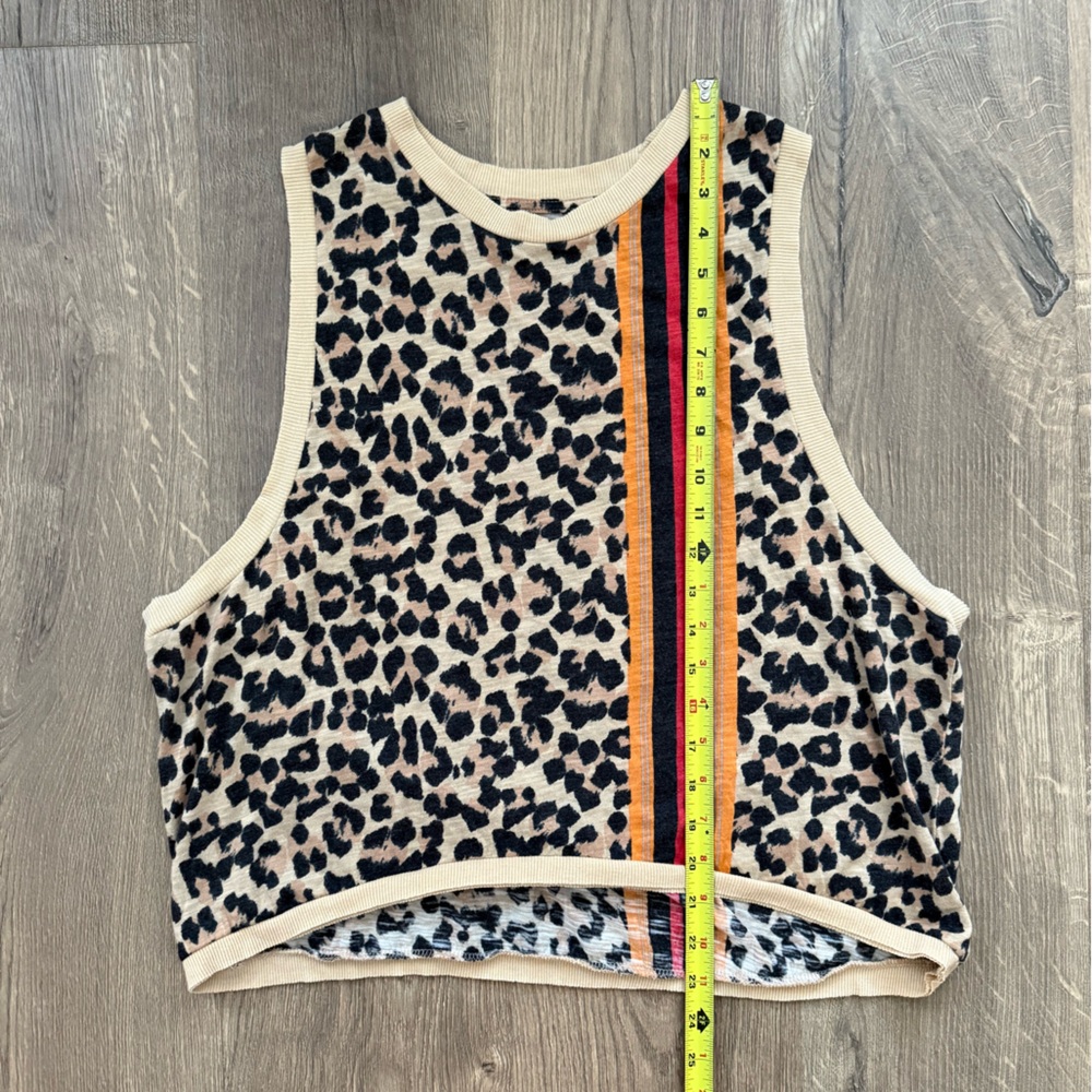 FP Movement Leopard Print Sleeveless Top with Stripes - Picture 5 of 11